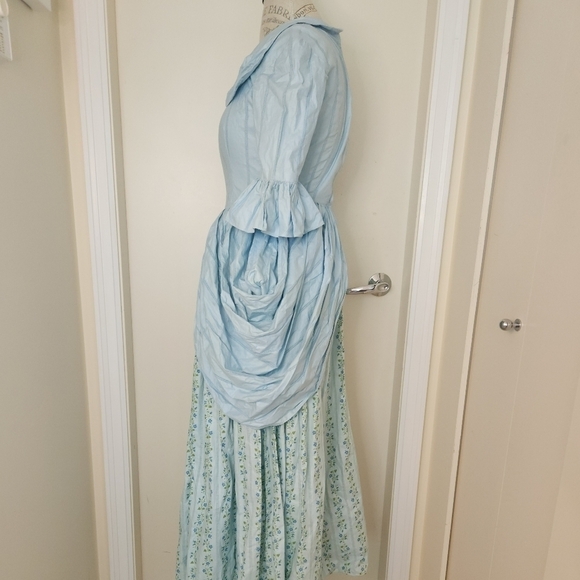 Antique Colonial Fronteer Floral Dress - Picture 3 of 15